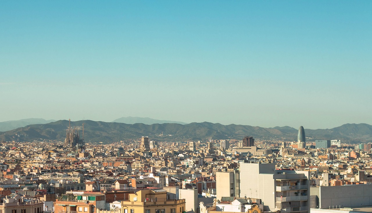 View from Montjuïc over Barcelona