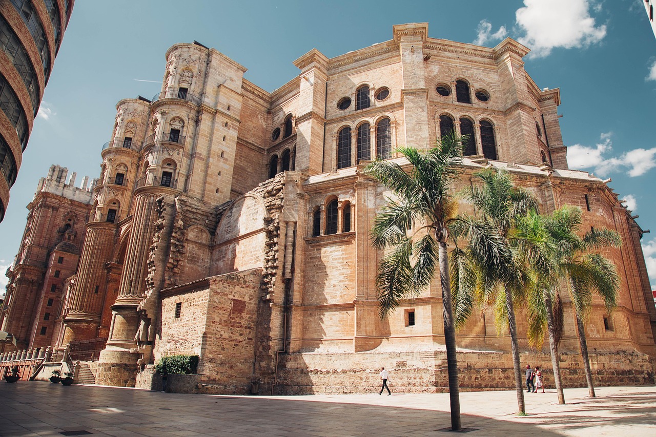 Malaga Cathedral facade