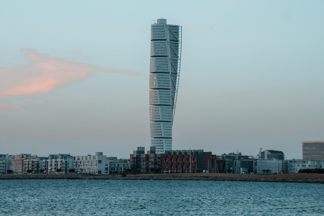 Turning Torso skyscraper in Malmo