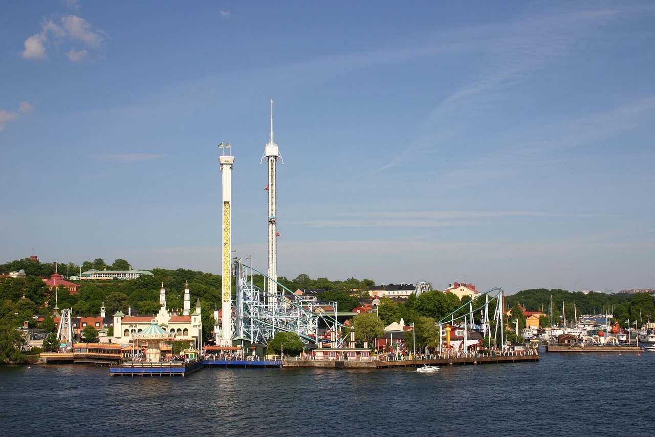 Gröna Lund amusement park in Stockholm