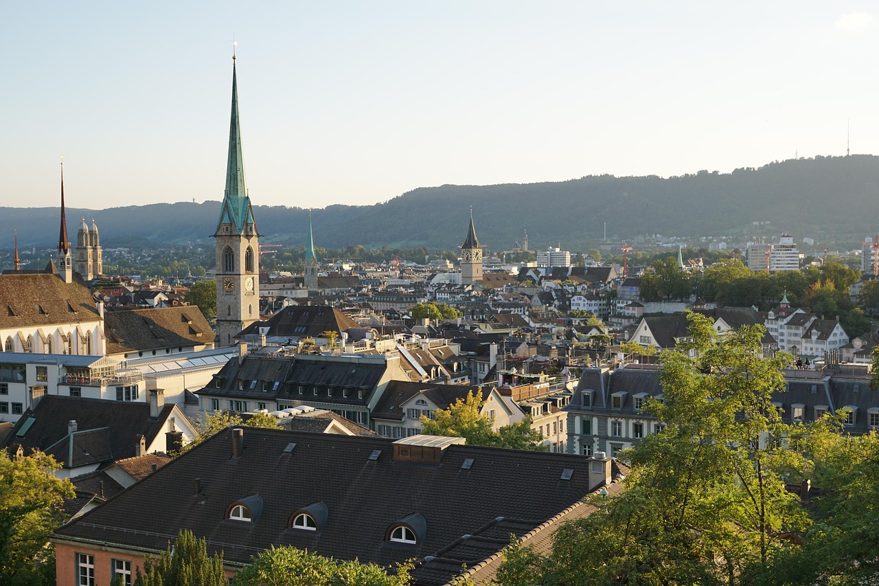 Observation tower on Uetliberg mountain in Zurich