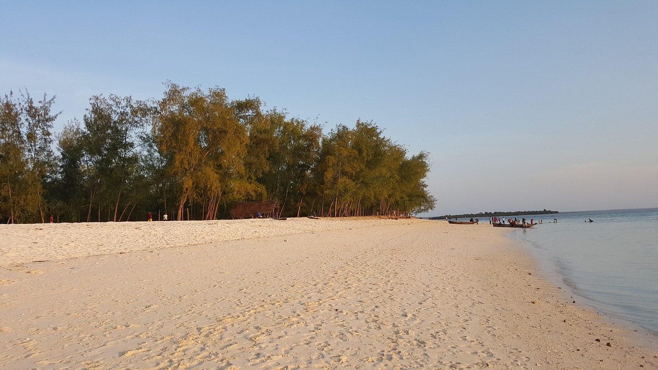 Kendwa Beach in Zanzibar at sunset