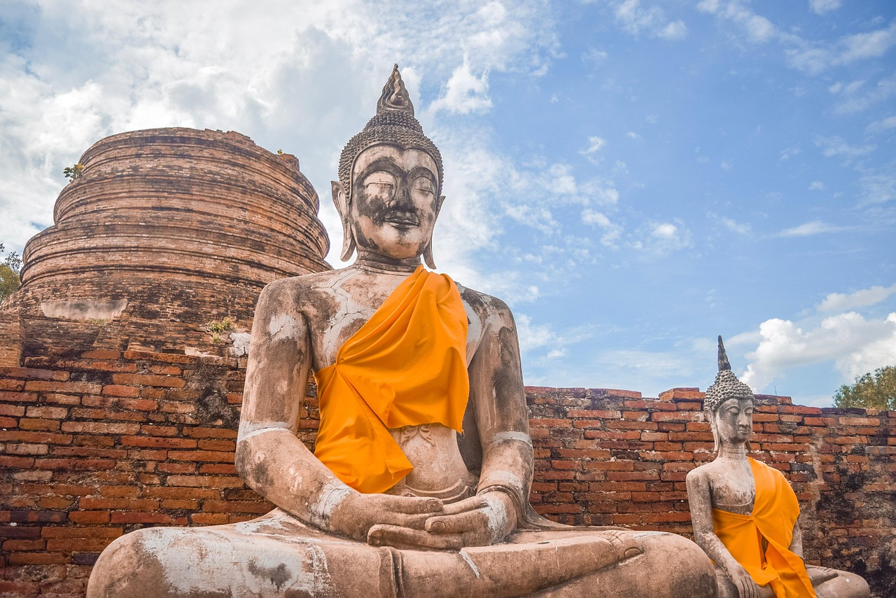 Ayutthaya temple ruins near Bangkok