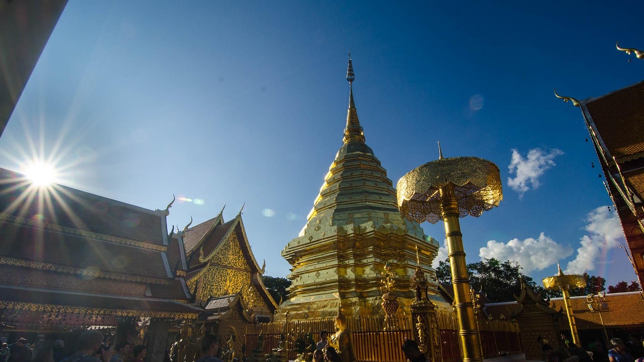 Doi Suthep temple overlooking Chiang Mai