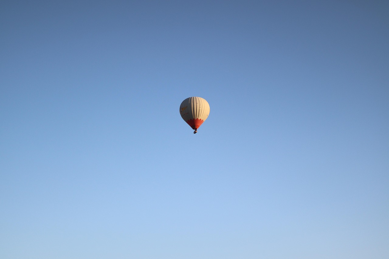 Hot air balloons over Cappadocia at sunrise