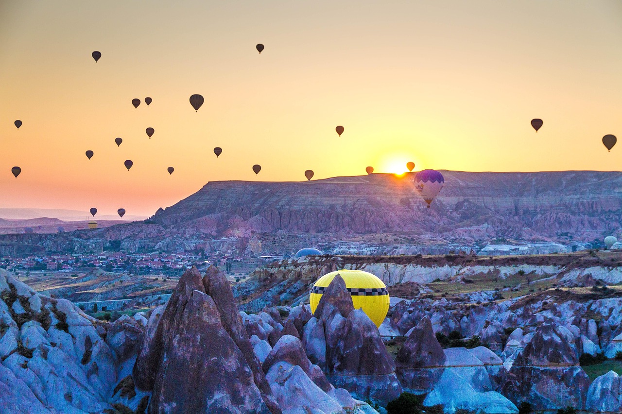 Love Valley rock formations in Cappadocia