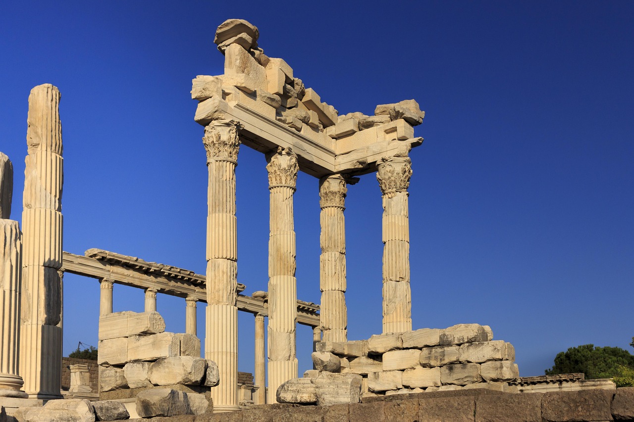 Pergamon Acropolis ancient ruins near Izmir