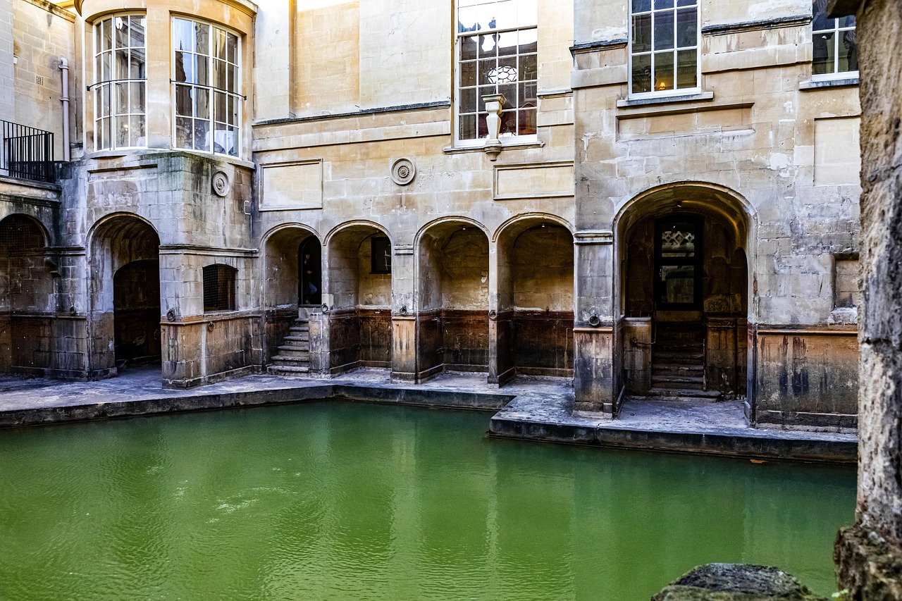 The Roman Baths in Bath, UK