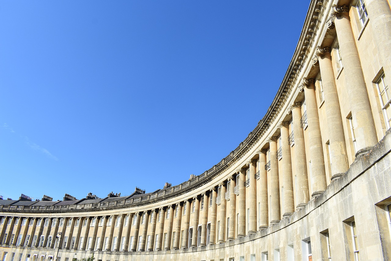 Royal Crescent in Bath, UK