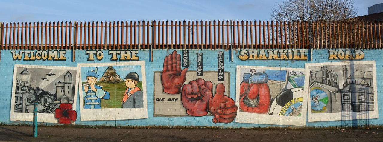 Shankill Road murals in Belfast