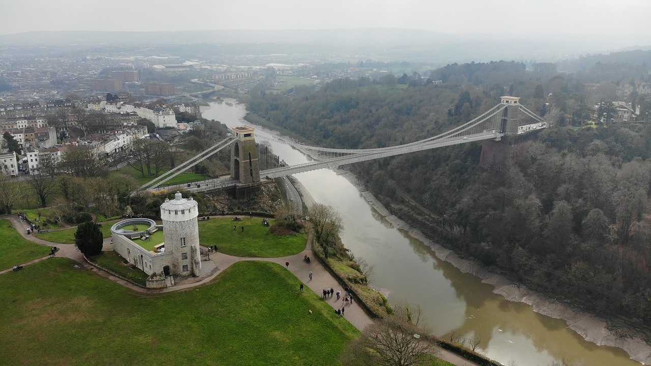 Clifton Suspension Bridge in Bristol, UK