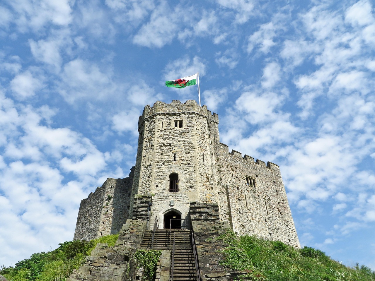 Cardiff Castle in Cardiff, UK