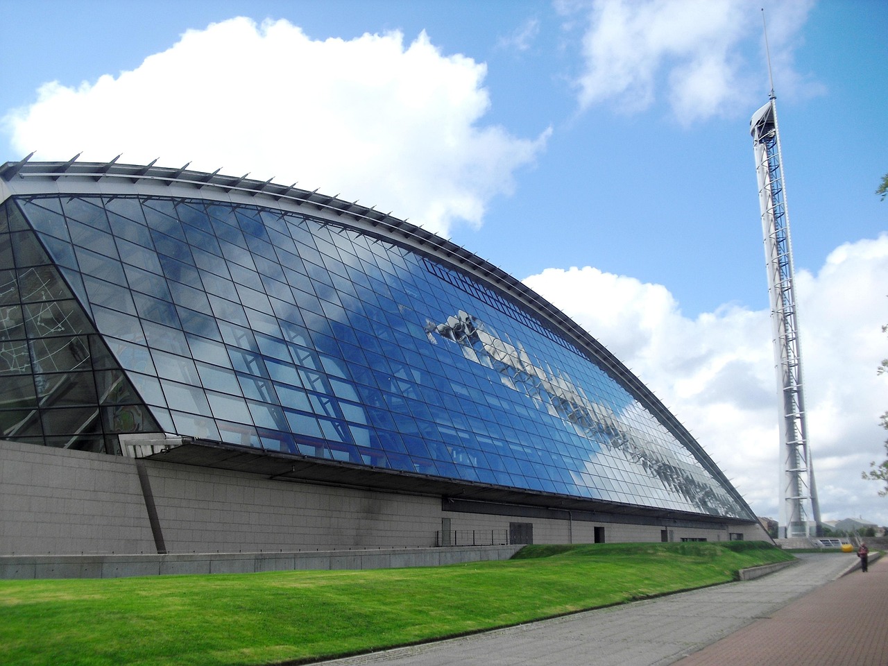 Glasgow Science Centre building on the river