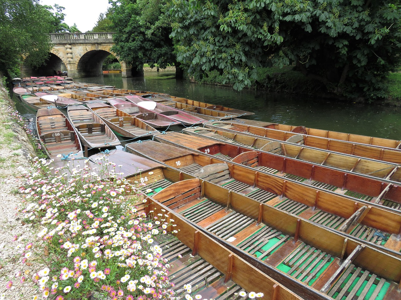 Punting on the River Cherwell Oxford