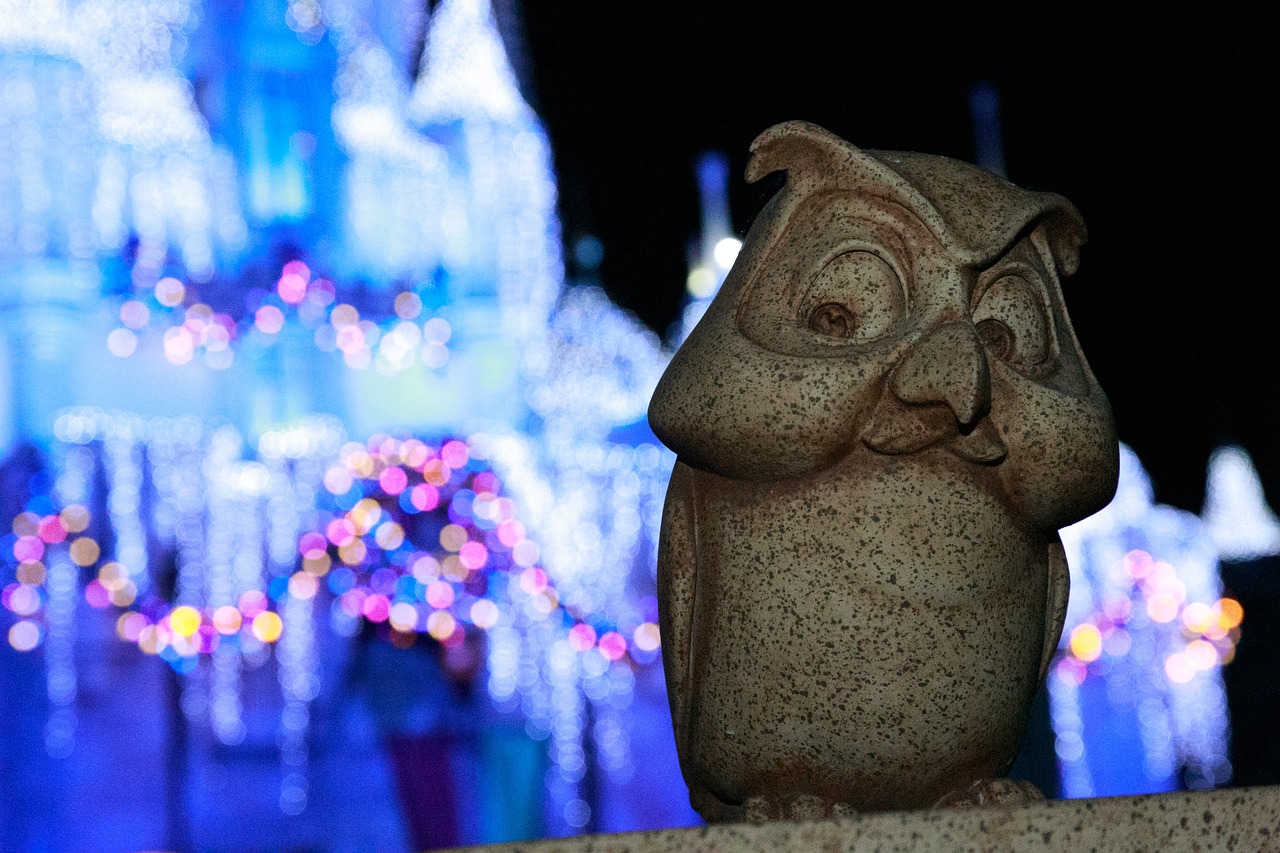 Fireworks over Disneyland castle in Anaheim