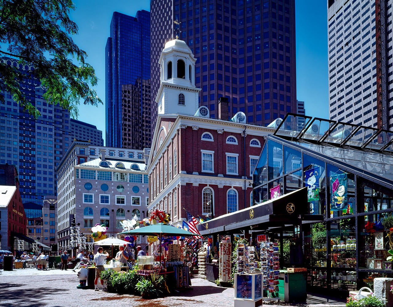 Faneuil Hall and Quincy Market in Boston