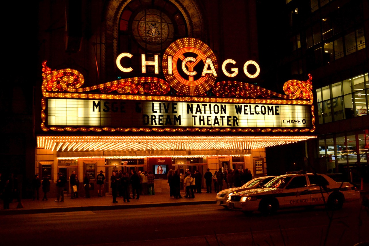 Chicago nightlife and theater district
