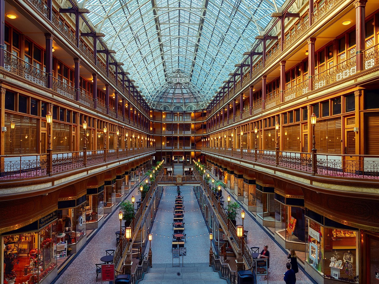 Cleveland Arcade historic interior architecture