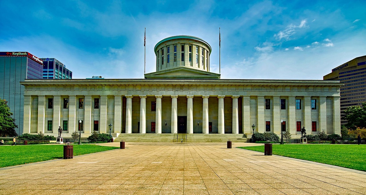 Ohio Statehouse exterior in Columbus