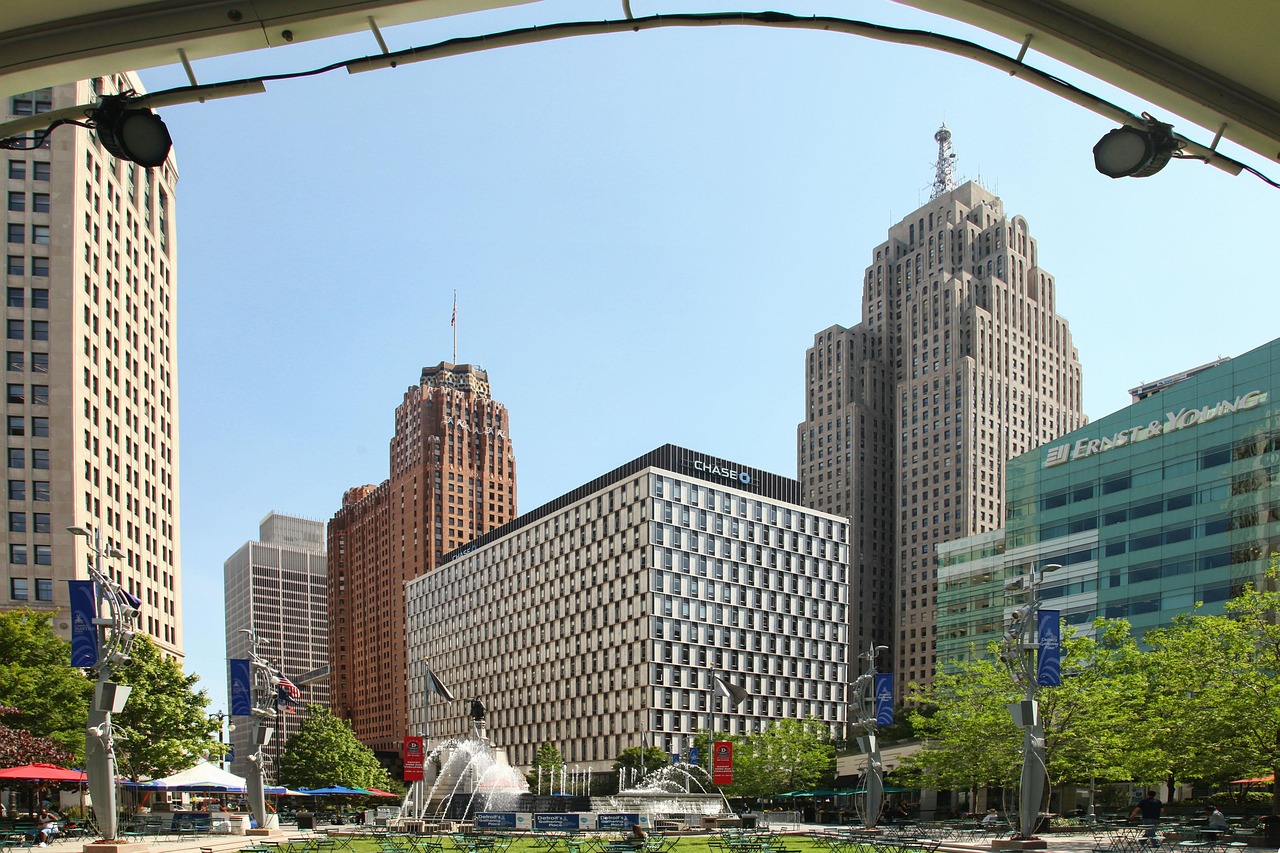 Campus Martius Park in Detroit