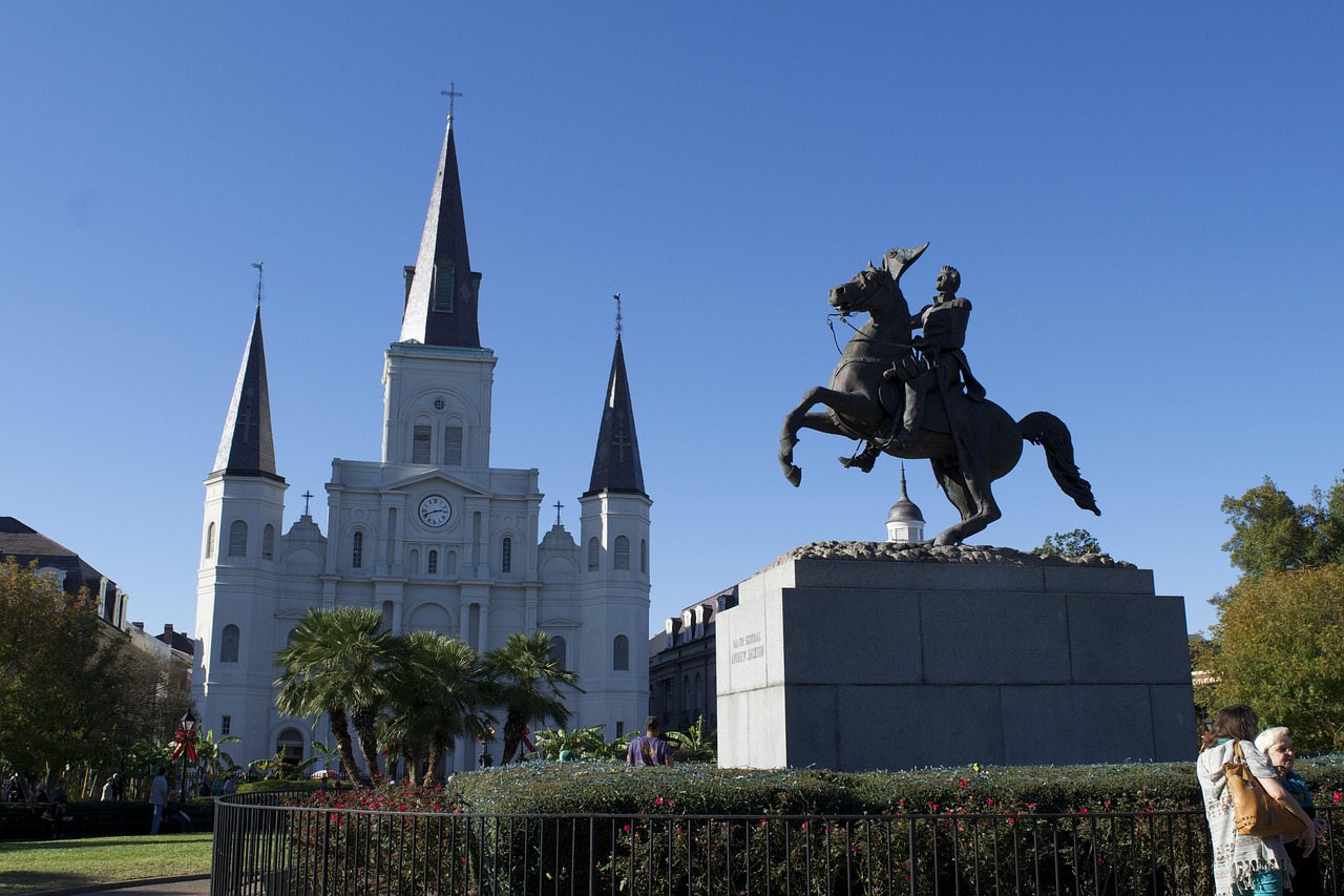 Jackson Square and St. Louis Cathedral in New Orleans